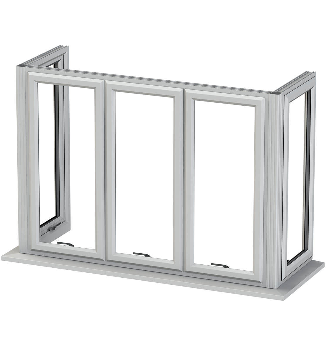 Profile view of bay window