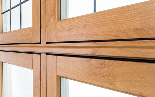 timber effect flush windows